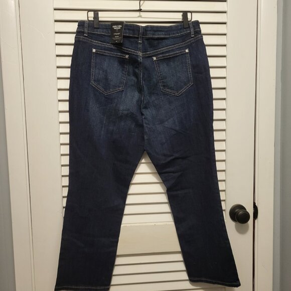 Simply Vera Vera Wang Straight Mid Rise Women's Jeans 16P Petite Short NWT - Picture 5 of 11